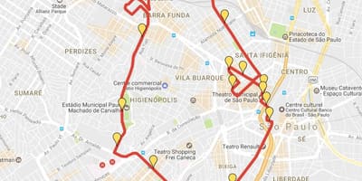 Peta Corrida Antarabangsa São Silvestre