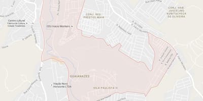 Peta Guaianases São Paulo