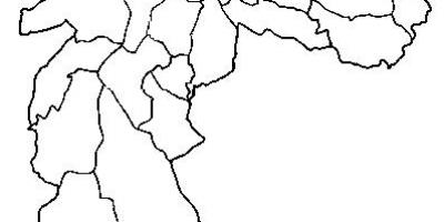Peta Guaianases sub-wilayah São Paulo