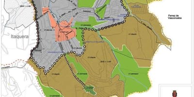 Peta Kota Tiradentes São Paulo - Pekerjaan tanah