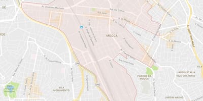 Peta Mooca São Paulo