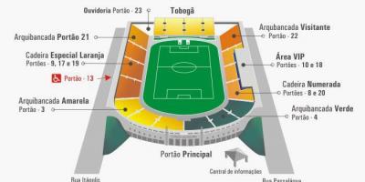 Peta Pacaembu stadium