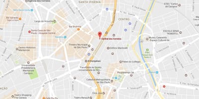 Peta Palácio dos Correios São Paulo