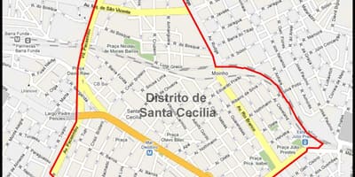 Peta Santa Cecília São Paulo