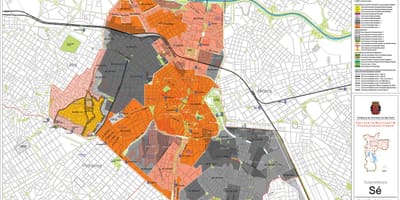 Peta Se São Paulo - Pekerjaan tanah