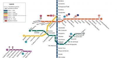 Peta São Paulo metro